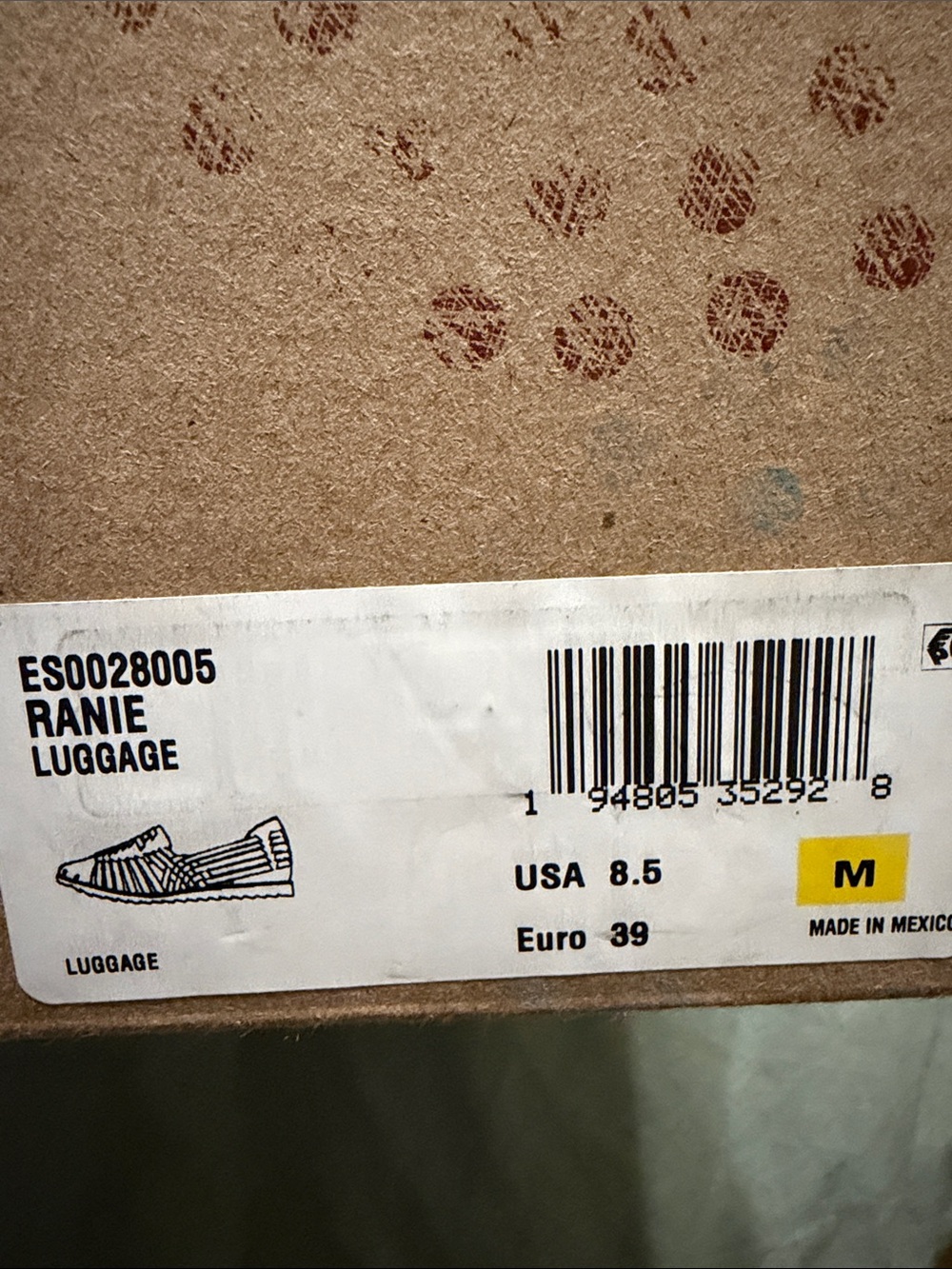 Woven Huarache Leather Sandals - Tan - Picture 2 of 4